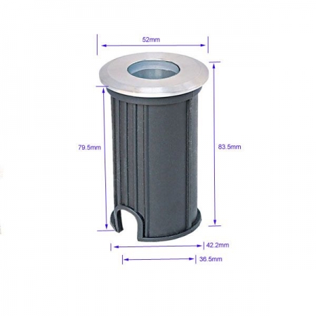 oprawa LED  PXYH52GM 1 / 3 Watt dowolny kolor + RGB IP68 stal nierdz.